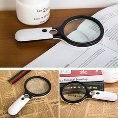 HD Magnifying Glass For Elderly Reading Scientific Observation Jewelry Appraisal