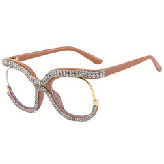 Men's Rhinestone Sunglasses for Street Photography and Outdoor Parties