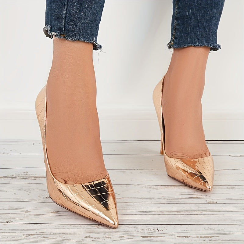 Women's Sexy Pointed Toe High Heels Slip On Dress Pumps Stiletto Heels