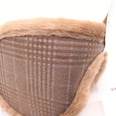 Men's Plaid Winter Ear Covers - Outdoor Cycling Warm Ear Warmers