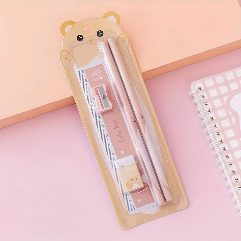 Student Stationery Set 5-in-1 Pencil Teacher Prize School Supplies