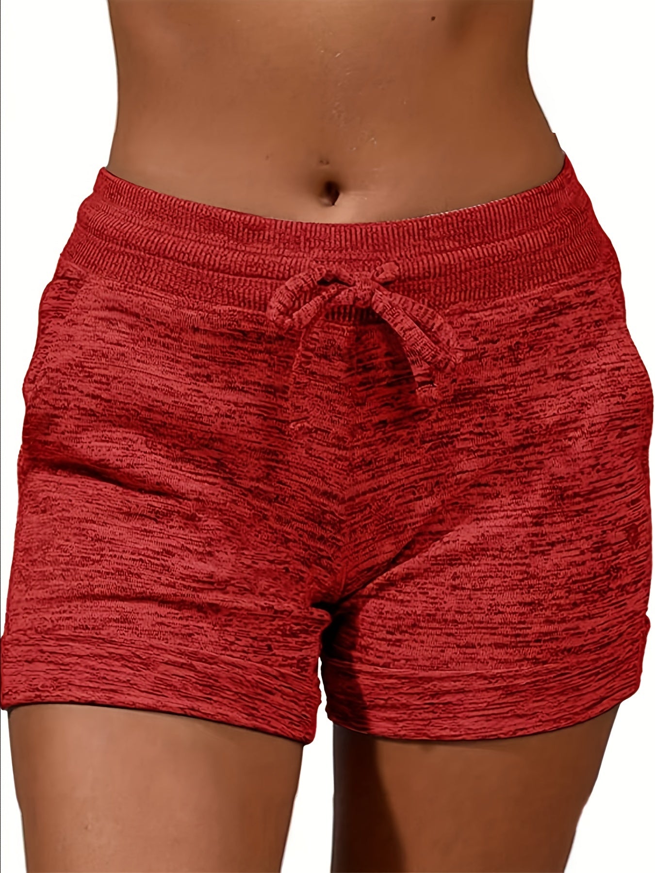 Dual Pockets Drawstring Shorts for Women