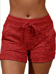 Dual Pockets Drawstring Shorts for Women