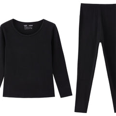 Women's Thermal Underwear Set Long Sleeve Crew Neck Tops & Pants