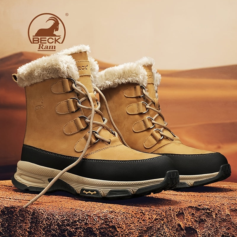 Men's Snow Boots Thermal Winter Shoes Windproof Hiking Boots