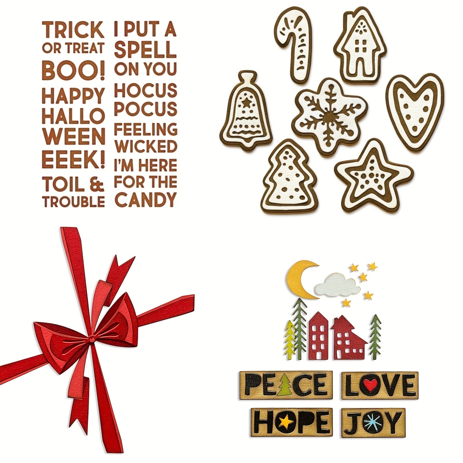 1pc Christmas Cutting Dies For Scrapbooking Paper Craft Card Album Punch