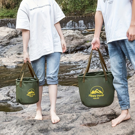 1pc Portable Foldable Bucket for Outdoor Adventures