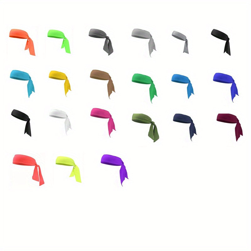 21pcs Mixed Sports Headband Tennis Pirate Headband Fitness Headscarf