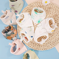 2pcs 3pcs 5pcs Random Baby Bibs Kids Bandana Bibs Newborn Feeding Bibs