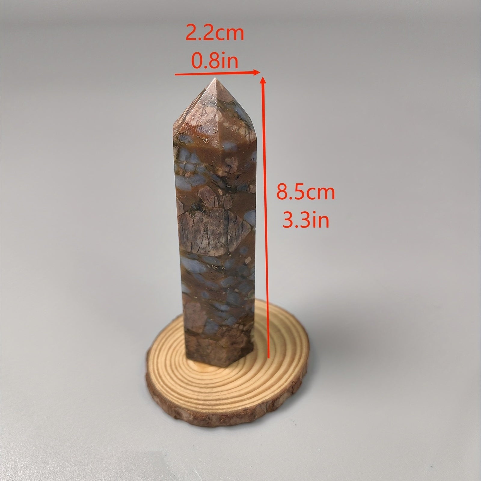 Natural Amphibole Rough Crystal Single Pointed Column Handicraft