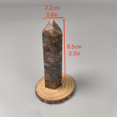 Natural Amphibole Rough Crystal Single Pointed Column Handicraft