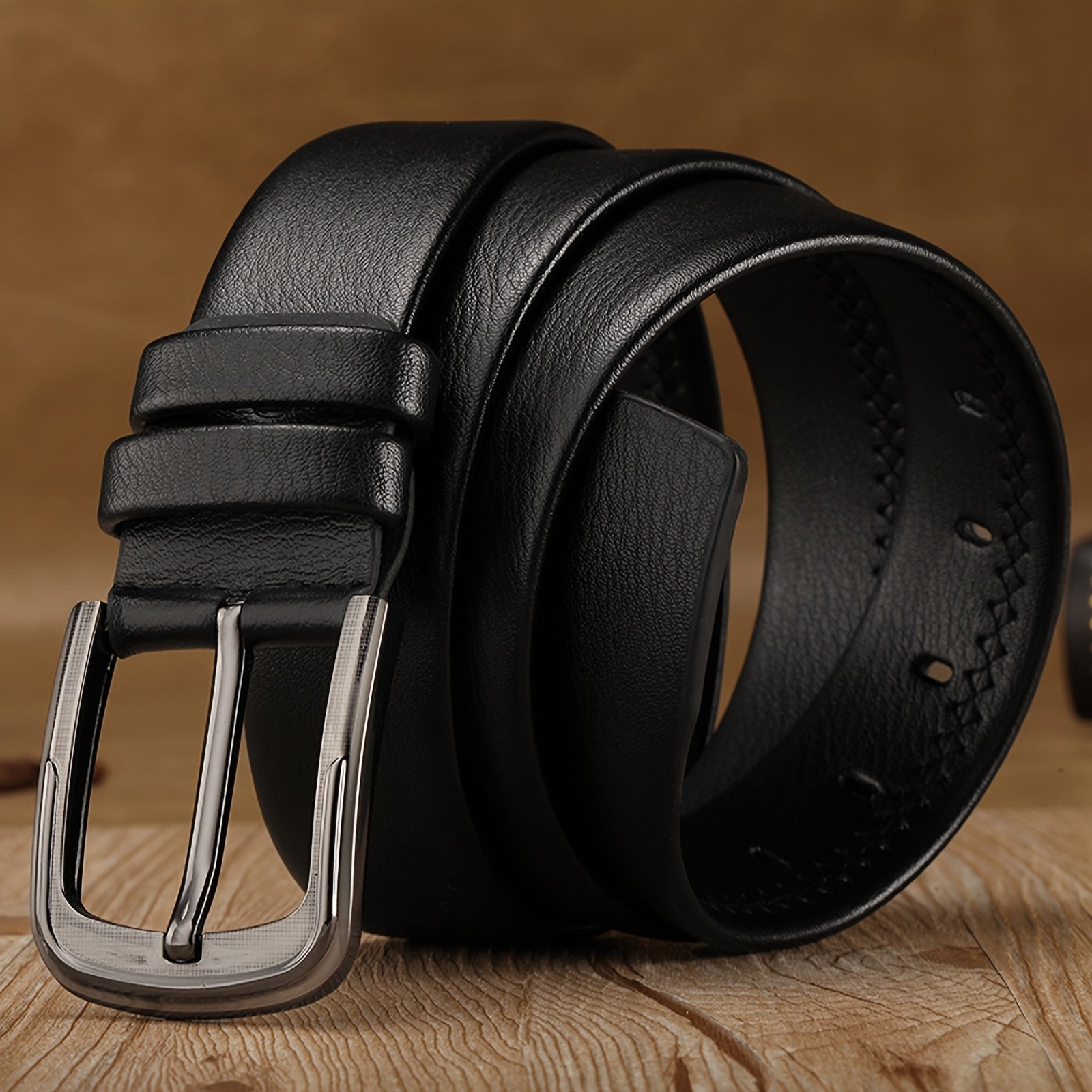 Men's Pin Buckle Work & Business Belt for Dad & Husband