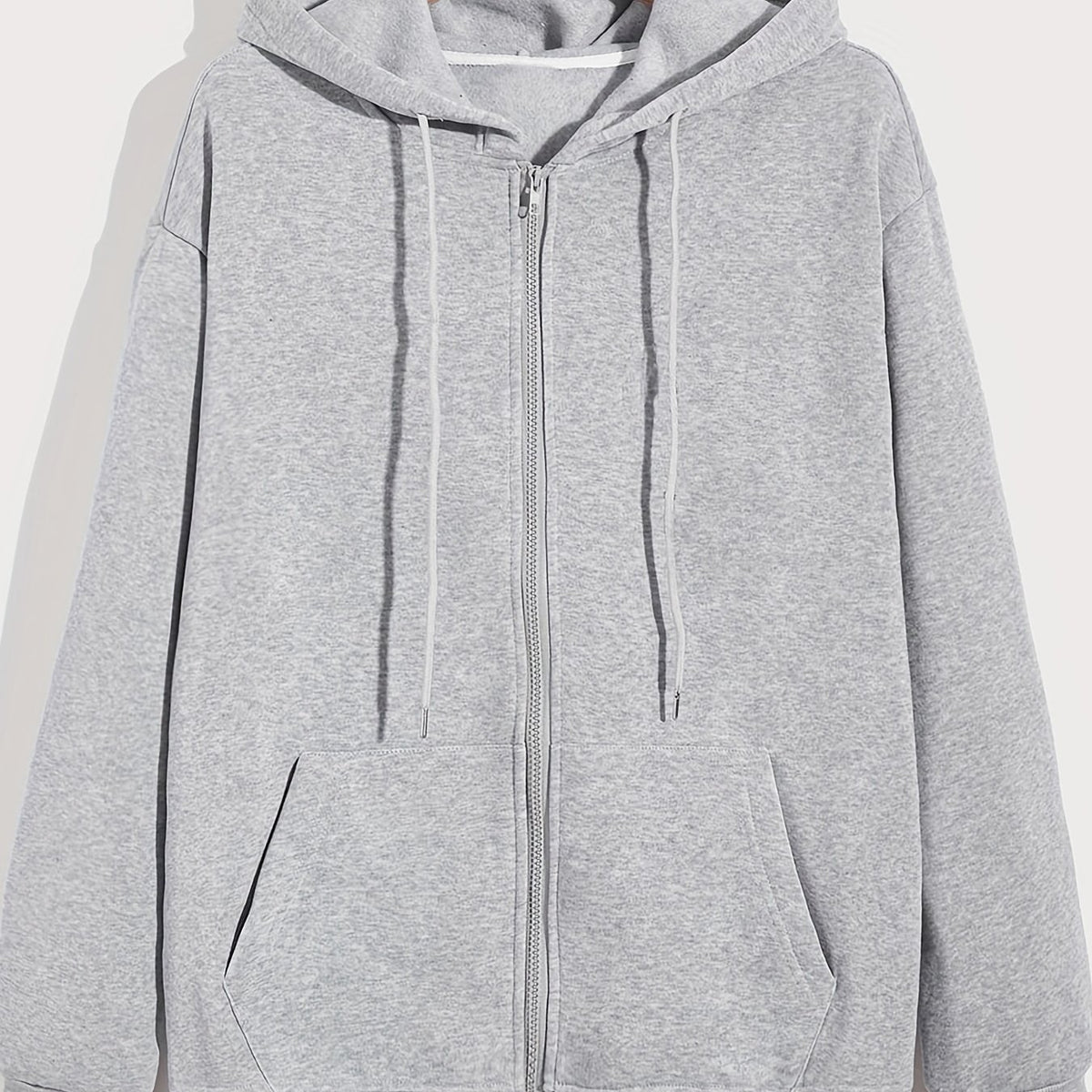 Drawstring Hoodie Zip Up Sweatshirt