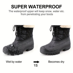 Non Slip Snow Boots Warm Platform Comfortable Winter High Tube Snow Boots