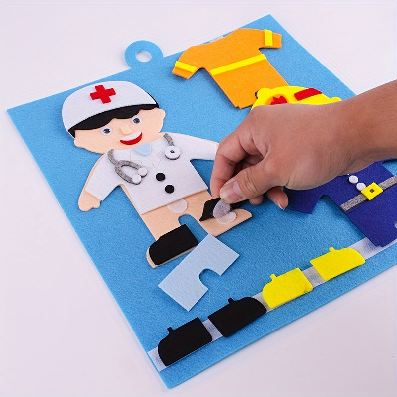 Kindergarten Characters Dress Up Puzzle for Educational Play