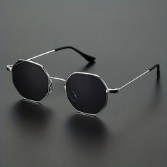 Men's Vintage Metal Square Frame Sunglasses Holiday Vacation