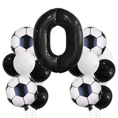 17pcs Football Theme Kids Birthday Party Decor Set