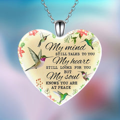 Love Heart Pendant Necklace With Bird Pattern Holiday Party Jewelry