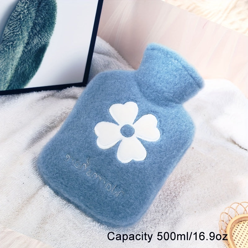 500ml 1000ml Hot Water Bag With Soft Cover Cartoon Hand Warmer