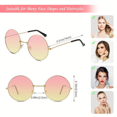 10 Pairs Kids Round Frame Sunglasses UV Protection Sunshade