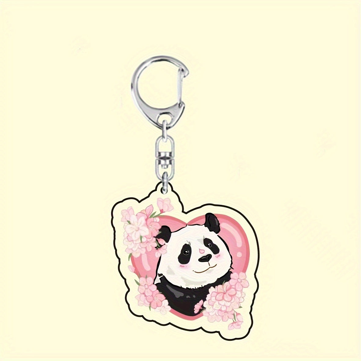 Panda Keychain Pendant for Car Keys Backpacks Wallets
