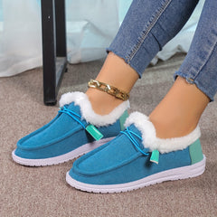 Women's Non slip Warm Sneakers Low Top Sport Shoes