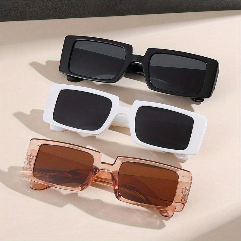 Y2K Rectangle Sunglasses UV400 Sun Shades Glasses