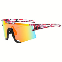 Men's Random Printing Running Cycling Sunglasses Mixed Outdoor Sports Glasses