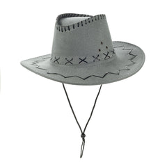 Suede Wide Brim Cowboy Hat for Women Men - Unisex Western Hat