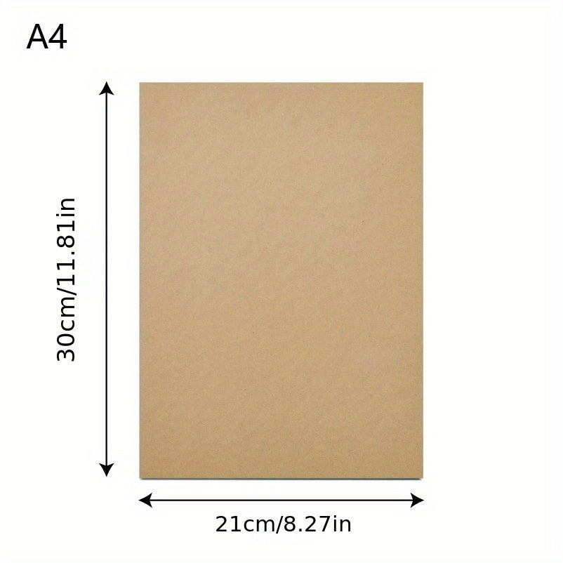 10pcs A4 Corrugated Cardboard Flat Card Paper Inserts For Crafts