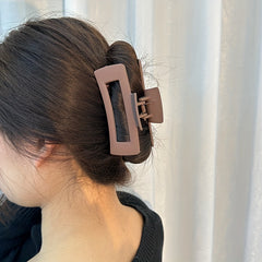 Geometric Hair Claw Clip Acrylic Matte Banana Clip