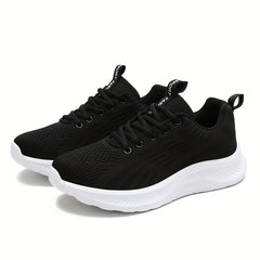 Women's Breathable Running Shoes Mesh Lace-up Athletic Sneakers
