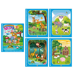 Water Coloring Book Paint With Water Cartoon Animal Dinosaur Vehicle Alphabet
