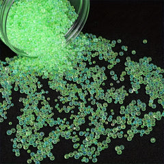 Mini Bubble Nail Beads and Rhinestones for Crafts and Nail Art
