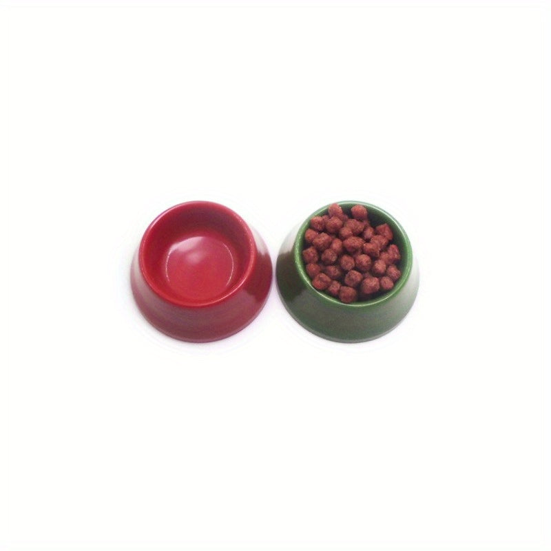 1:12 Dollhouse Accessories Cat & Dog Food Bowls Model Scene