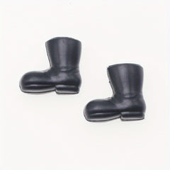 2pcs Mini Plastic Christmas Boots Dollhouse Rain Shoes