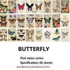 Past Notes Series Journal Diary Paper 60pcs