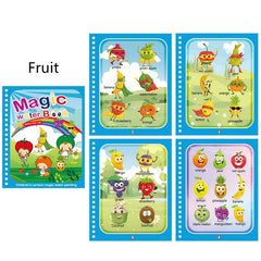 Reusable Watercolor Magic Book for Kids - Learn Painting Animals and Cartoons