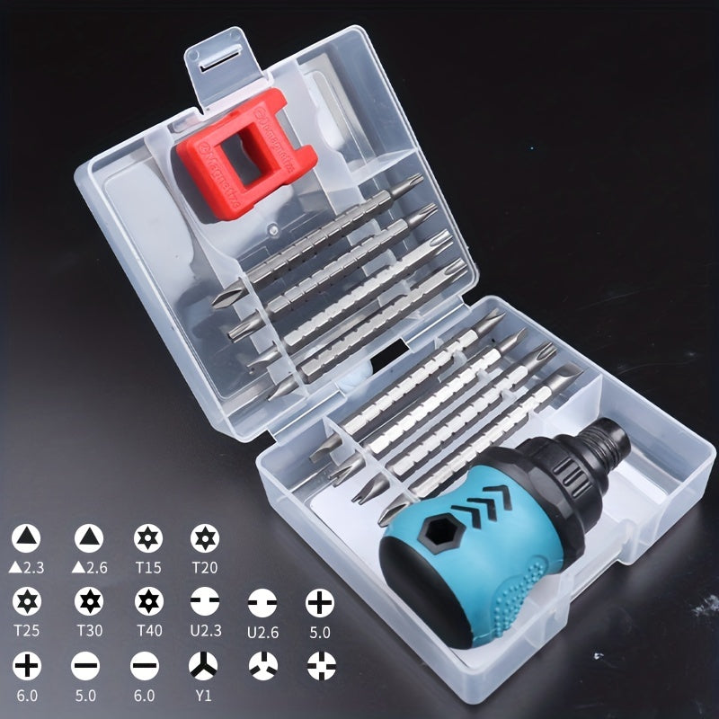 18-in-1 Ratchet & Screwdriver Set Mini Telescopic Industrial Tools