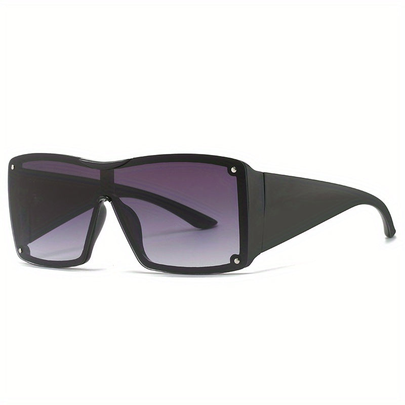 Y2K Sunglasses Cyberpunk Gradient Shield Glasses UV400