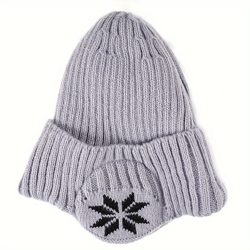 Men's Knitted Protective Hat for Winter