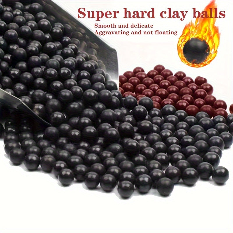 100pcs 8 9mm Hard Mud Balls for Outdoor Fun
