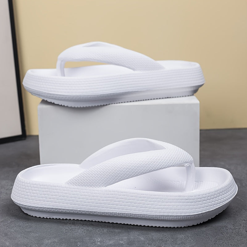 Women's Waterproof Anti slip Flip flops Thick Sole Vacation Beach Slippers