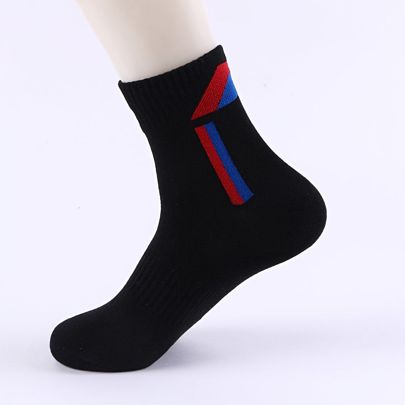 Breathable Mid Calf Socks, 1 Pair, Men & Women