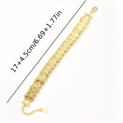 Ramadan Coin Bracelet Copper Bangle For Women