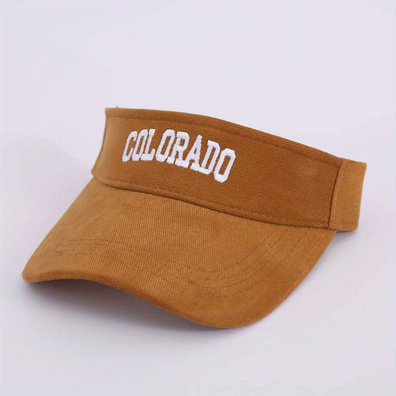 Men's Embroidered Letter Sun Hat Wide Brim Peaked Cap