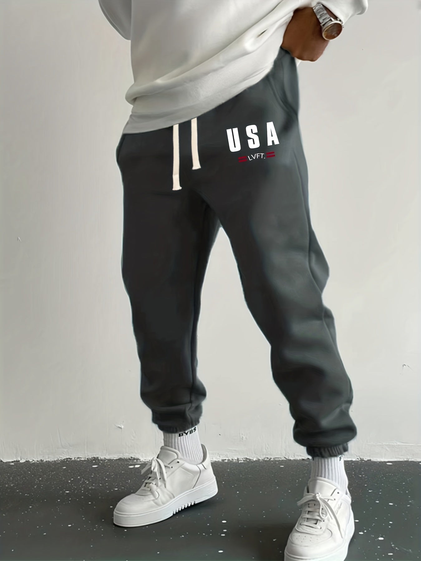 Men's Stylish Joggers with Drawstring Waist