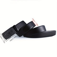 Men's PU Automatic Buckle Business Casual Belt