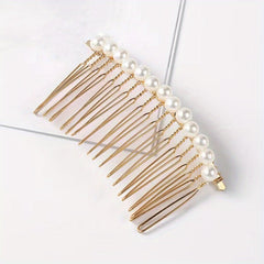 Pearl Hair Comb Bridal Braiding Head Jewelry Hair Accessories