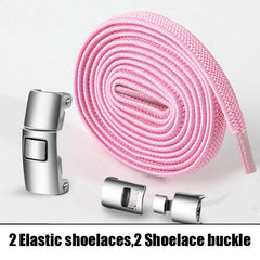 No-Screw Installation Widened Buckle Elastic Laces for Sneakers